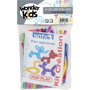 Inflatable modeling balls + pump Wonderkids (x24)