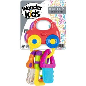 3-key sound and light rattle Wonderkids