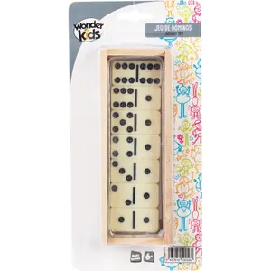 Jeux éducatifs coffret de 28 dominos en bois Wonderkids image-0