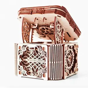 176-teiliges Puzzle in einer Holz-Mystery-Box Wooden City Mecanisme 3D image-0