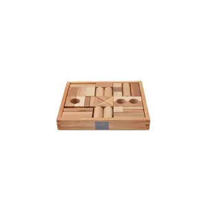 Natuurlijke bouwblokken op plateau Wooden Story (x30) image-0