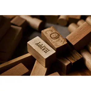 Building Blocks Wooden Story Peace & Love (x72) image-2