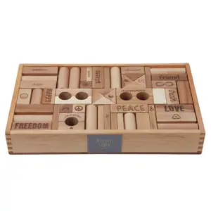 Building Blocks Wooden Story Peace & Love (x108)