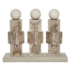 Natural Stacking Game Wooden Story Dreamland - Montessori image-1