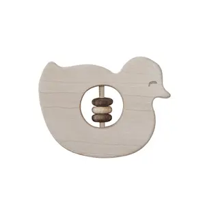 Rattle Wooden Story Baby Duck image-1