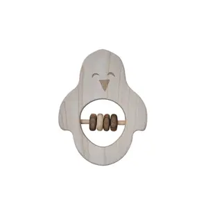 Rattle Wooden Story Penguin image-1