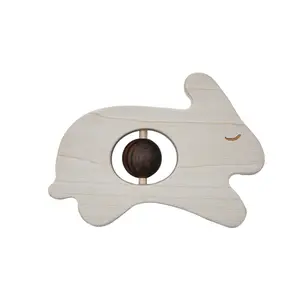 Rattle Wooden Story Rabbit image-1