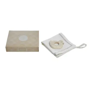 Mini Teething Ring Cat Yawning with Tissue Wooden Story image-2