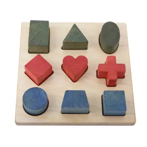 Rainbow-Shaped Puzzle Board Wooden Story