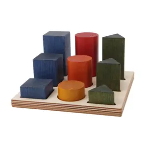 XL Rainbow Shape Stacking Game Wooden Story image-1