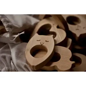 Wooden Heart Teething Ring Wooden Story image-2