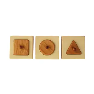Shape Puzzle Triangle. Square. Circle Wooden Story image-1