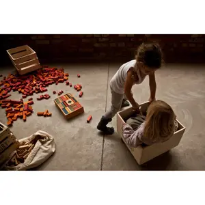 Rainbow Bouwblokken in Zak Wooden Story (x60) image-2