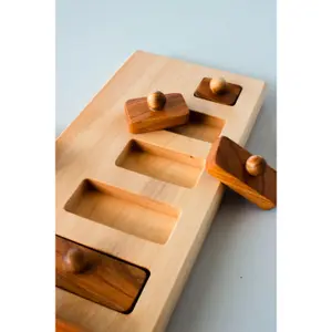 Long and Short Button Puzzle Wooden Story Montessori image-4