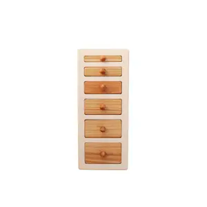 Wide and Thin Button Puzzle Wooden Story Montessori