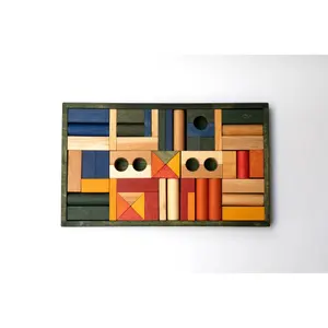 Wooden Board Game Set 54 Pieces Wooden Story image-1