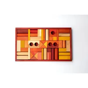 Wooden Board Game Set 54 Pieces Wooden Story image-1
