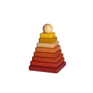 Pyramide carrée Wooden Story Montessori image-0