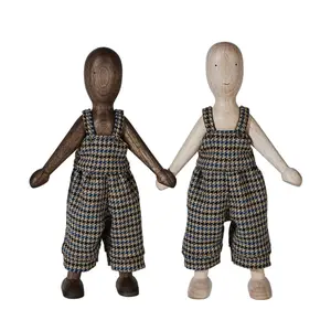 Doll with Trouser Figurine Wooden Story LaLa image-2