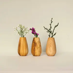 Flower Vase No. 02 without Glass Wooden Story image-1