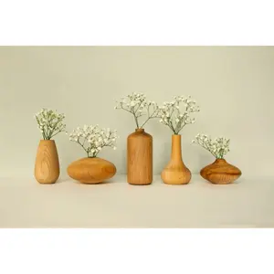 Vase de fleurs n° 02 with glass Wooden Story image-2