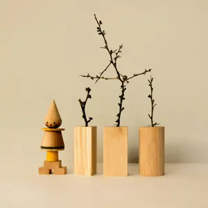 Vase für Blumen Nr. 06 Wooden Story image-1