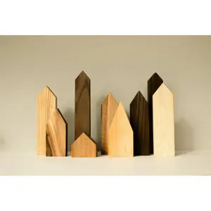 Decorative Object City No. 02 Wooden Story image-1