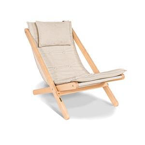 Untreated deckchair Woodman Allegro