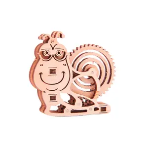 Jeux de construction en bois escargot de 15 pièces Woodtrick Mecanisme 3D image-0