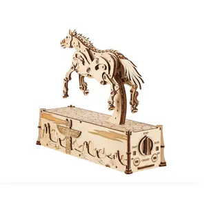 Mechanisches Mustang-Holzbausatz mit 628 Teilen Woodtrick Mecanisme 3D image-2