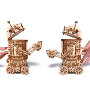 Jeux de construction en bois robot spatial de 358 pièces Woodtrick Mecanisme 3D image-2
