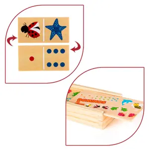 Wooden Dominoes Woomax Animals (x29) image-2
