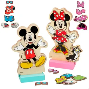 Wooden Magnetic Game Set Woomax Disney Minnie (x54) image-1