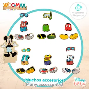 Wooden Magnetic Game Set Woomax Disney Minnie (x54) image-2