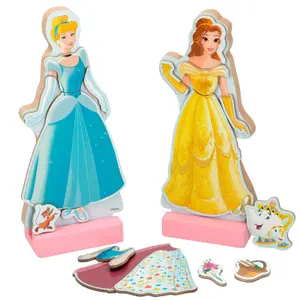 Wooden Magnetic Play Set Woomax Disney Princess (x45) image-1