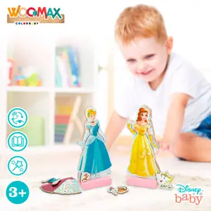 Wooden Magnetic Play Set Woomax Disney Princess (x45) image-4