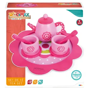 Dinette, tea set with wooden tray Woomax ECO image-1