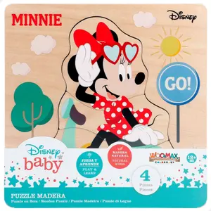 Wooden puzzle Woomax Mickey Mouse ECO image-1
