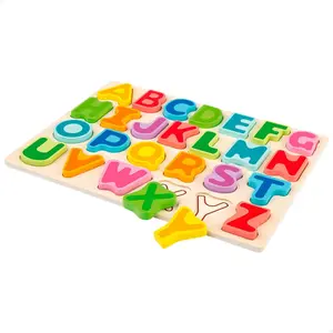 Puzzles in wood lace letters Woomax Eco image-1