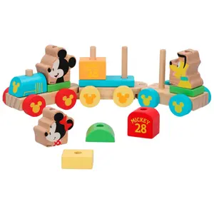 Wooden train Woomax Mickey Mouse Eco image-0