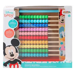 Educational wooden abacus games Woomax Mickey Mouse ECO image-1