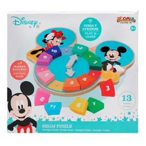 Wooden clock puzzle Woomax Mickey Mouse Eco image-1