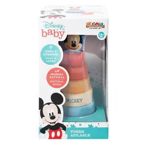 Wooden stacking game Woomax Mickey Mouse Eco image-1