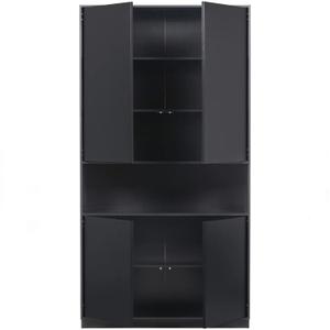 Armario de almacenamiento de madera oscura Woood Finca 110 cm image-4