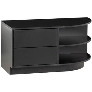 Meuble TV rond bois profond Woood Finca image-2