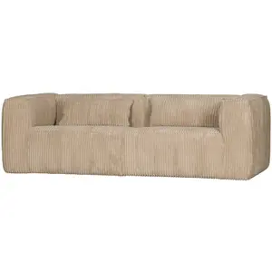 Καναπές 3,5 θέσεων από ριχτό ύφασμα Woood Bean image-1