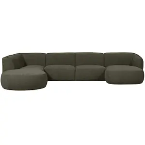 Links U-vormige bank Woood Polly image-1