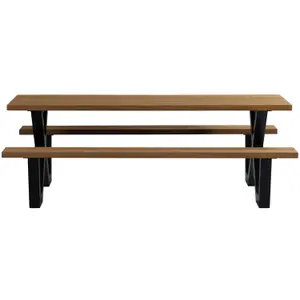 Εξωτερικό τραπέζι Woood Ayous Natural X-Poot Metal [Fsc] image-0