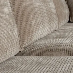 Rechthoekige hoekbank van ribstof Woood Hajo image-3