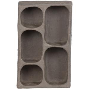 Wall-mounted papier mache cupboard Woood Clay image-1